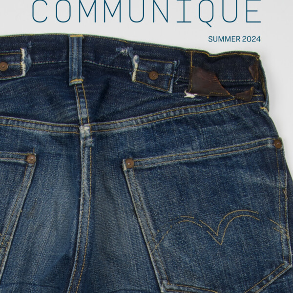 Communique Summer 2024 - A pair of vintage, well-worn Levi Strauss jeans