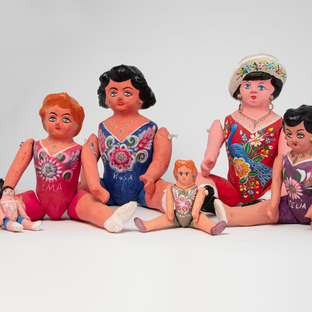 Articulated Dolls, Paper Mache, Mexico, 20th century