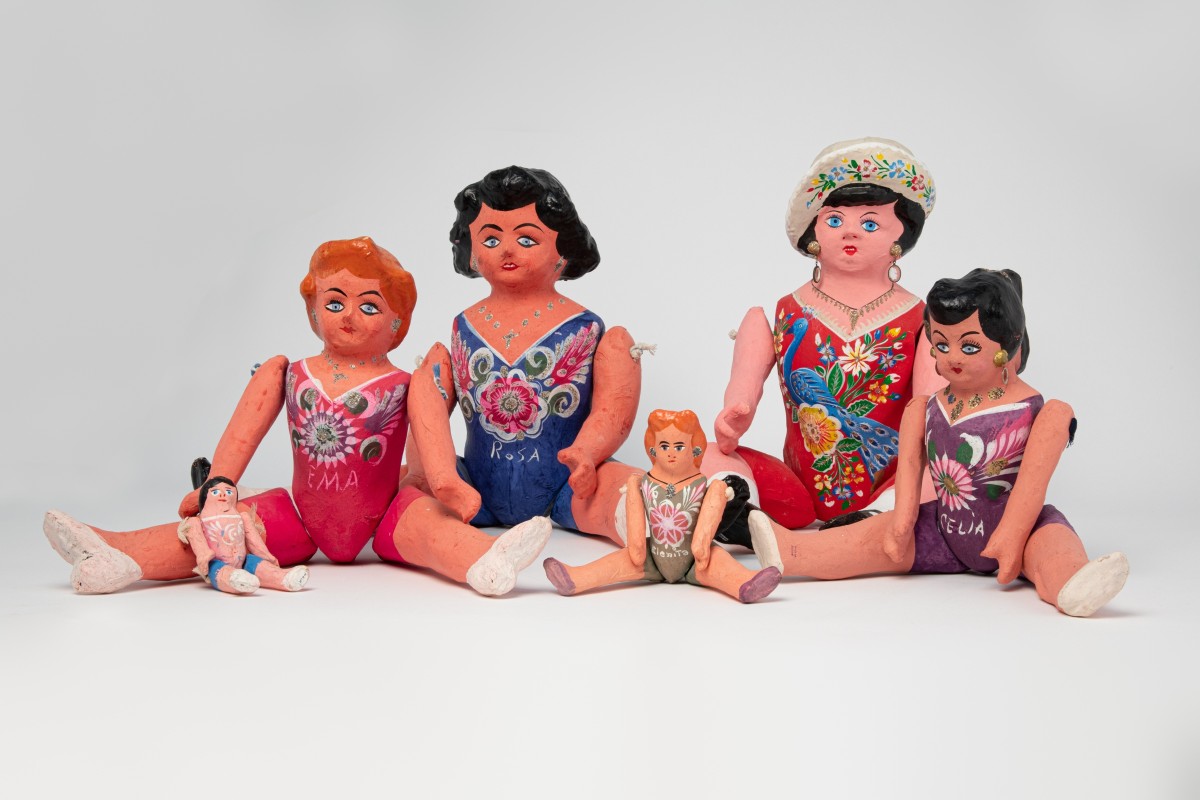 Articulated Dolls, Paper Mache, Mexico, 20th century