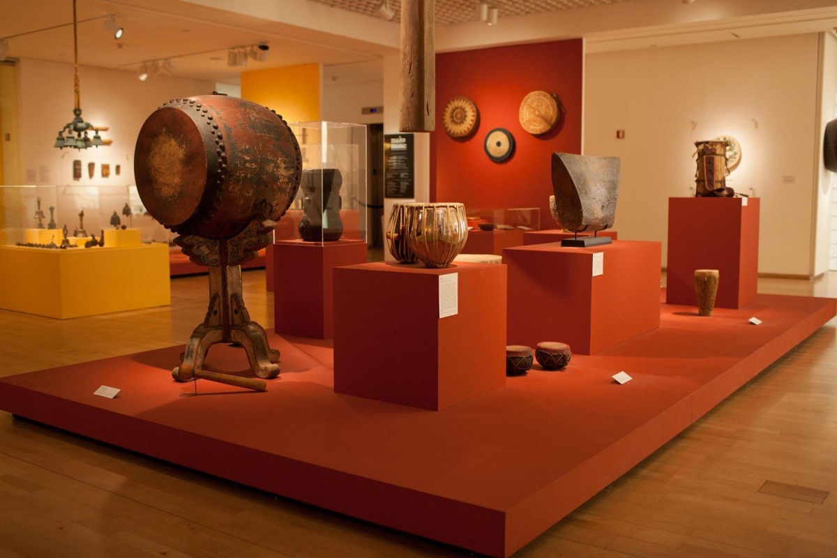 Image of the exhibition, Make Your Own Kind of Music, Mingei International Museum. Photo by Katie Garnder.