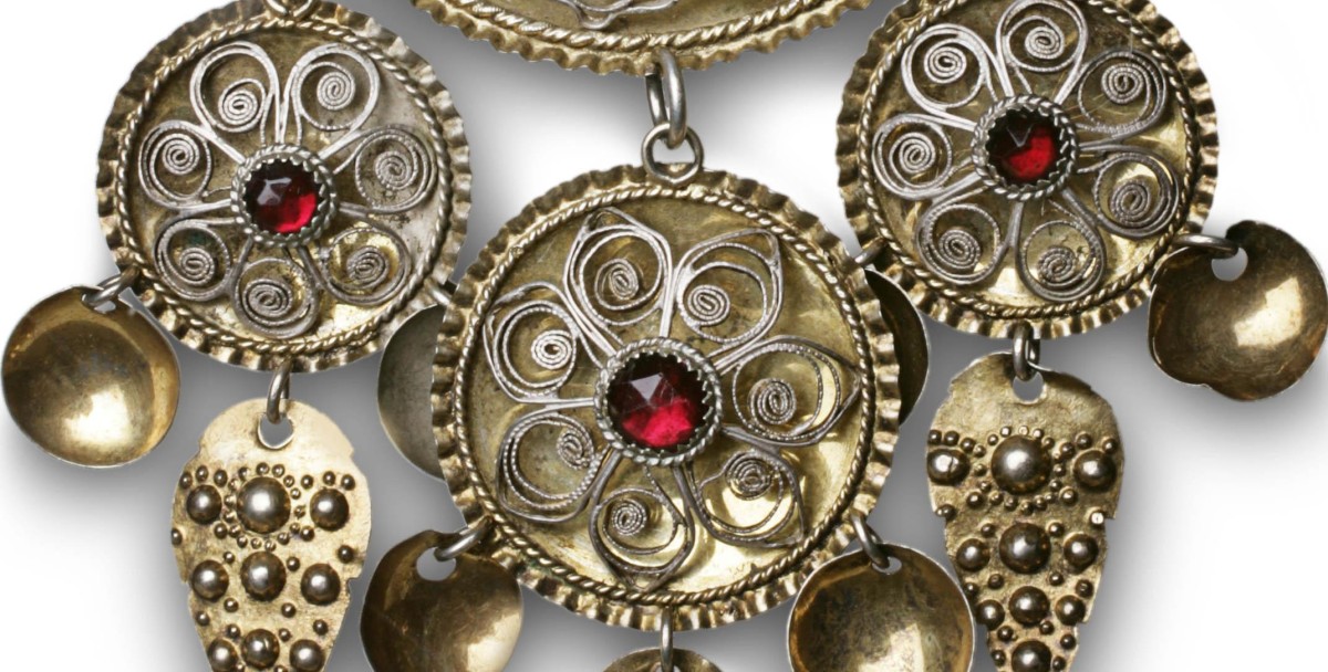 Necklace (detail)-Agnus Dei, c. 1850, Hardanger, Norway, silver. Private Collection. Photo by Lynton Gardiner. L42-09-012