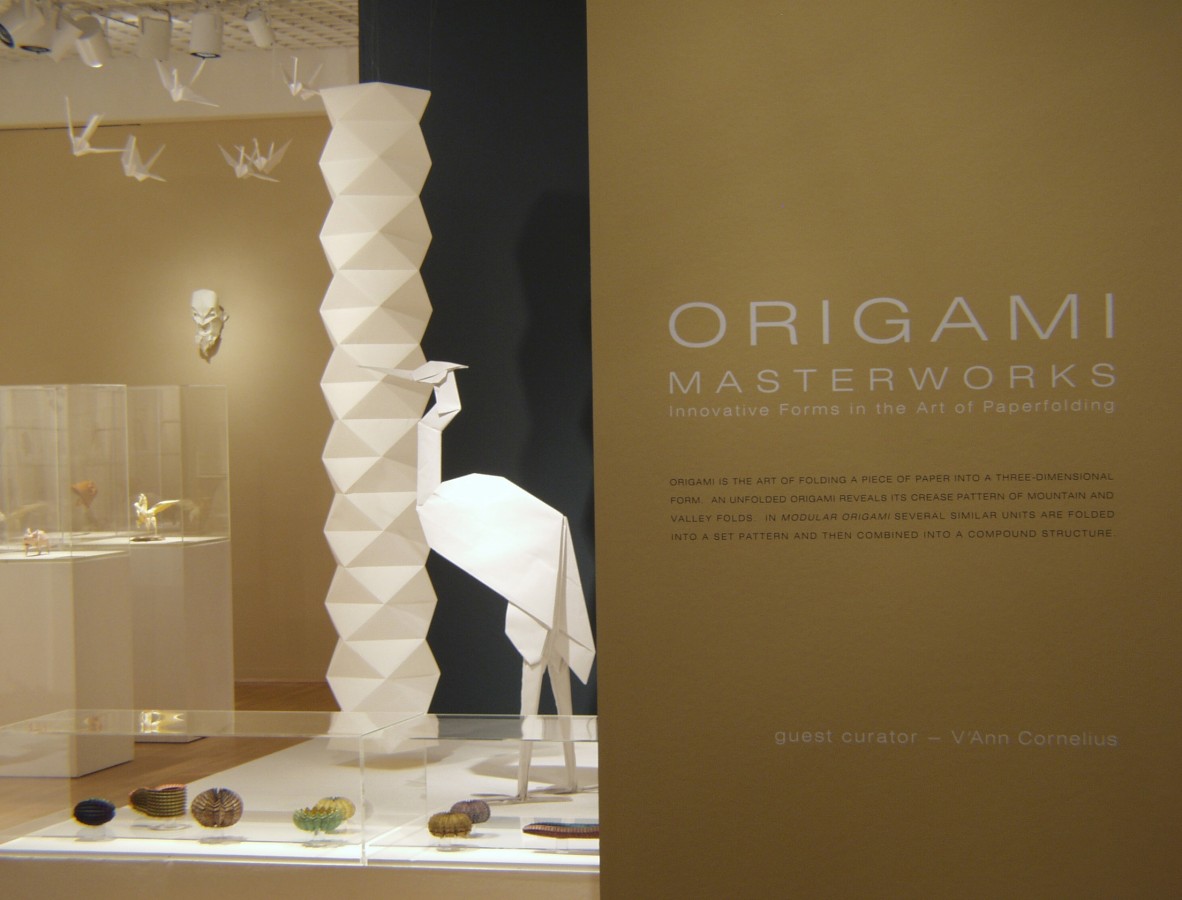 Installation view of the Origami Masterworks exhibition. Photo by Anthony Scoggins.