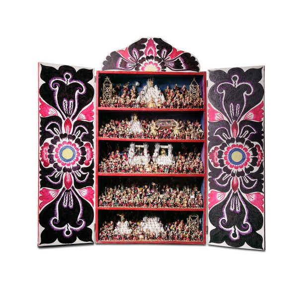 Retablo, 1994, Peru, Wood, mixed media. Collection Mingei International Museum. Museum Purchase. Photo by Lynton Gardiner. 1995-09-001.