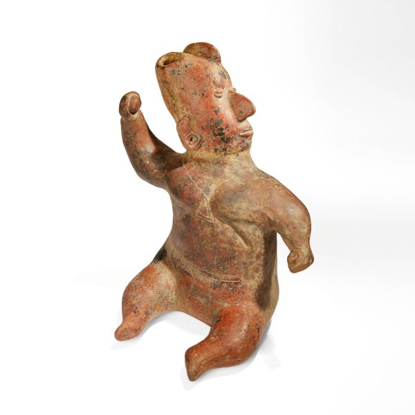 Funerary Vessel, Jalisco, Western Shaft Tomb, 400 BCE - 200 CE, Jalisco or Nayarit, Mexico, clay. Collection Mingei International Museum. Gift from the Living Trust of Donald B. Robertson. Photo by Lynton Gardiner. 2017-06-001. 2005-T44-001