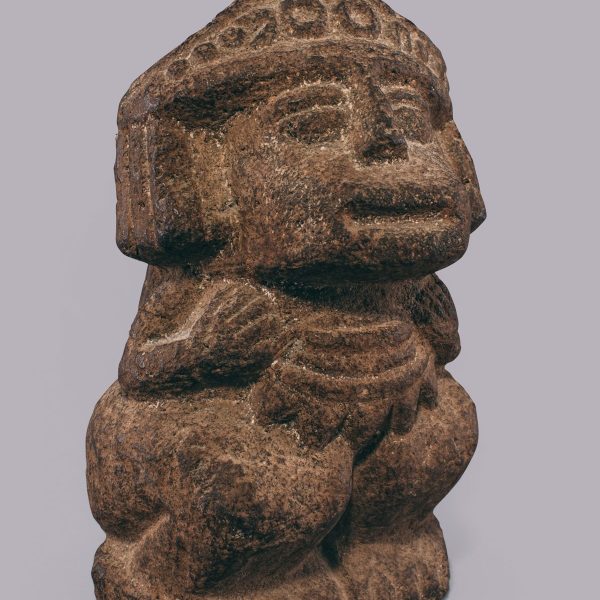 Household God Statue, Mexico, Aztec culture, 1440-1520 AD, basalt. Collection of Mingei International Museum. Bequest of the Robert Bruce Inverarity Estate.