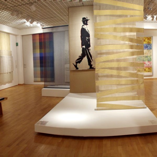 Installation view of the Jack Lenor Larsen exhibition. Photo by Anthony Scoggins